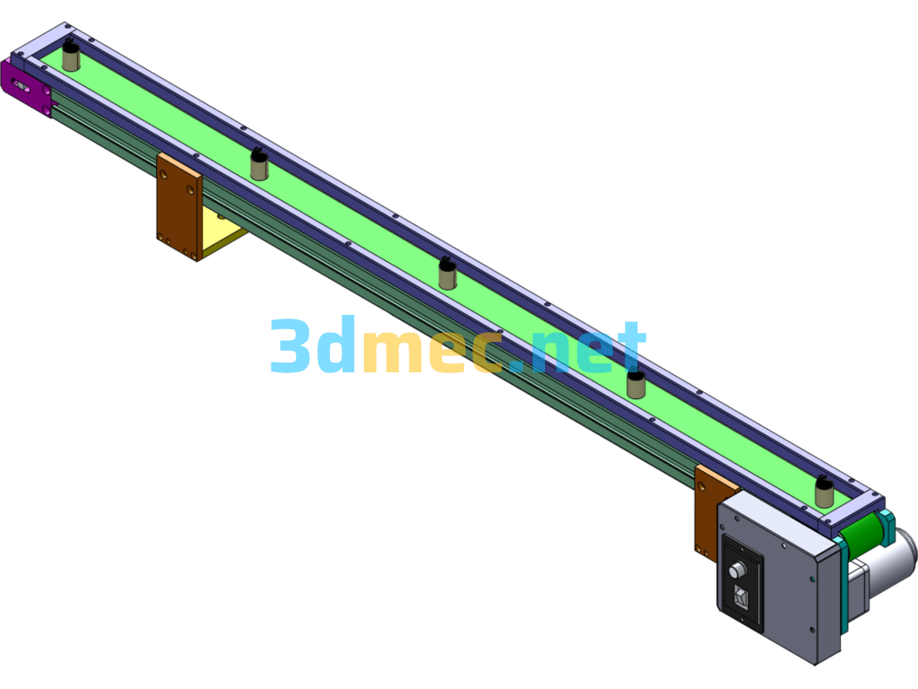 Conveyor Belt - 3D Model SolidWorks Free Download