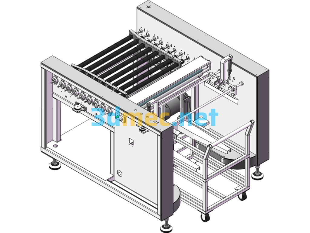 Automatic Tray Type Board Collecting Machine - 3D Model SolidWorks Free Download