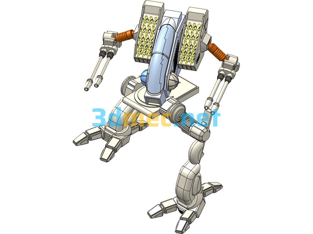 Robot Dog - 3D Model SolidWorks Free Download