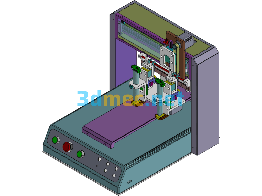 Three-Axis Desktop Automatic Dispensing Machine - 3D Model SolidWorks Free Download