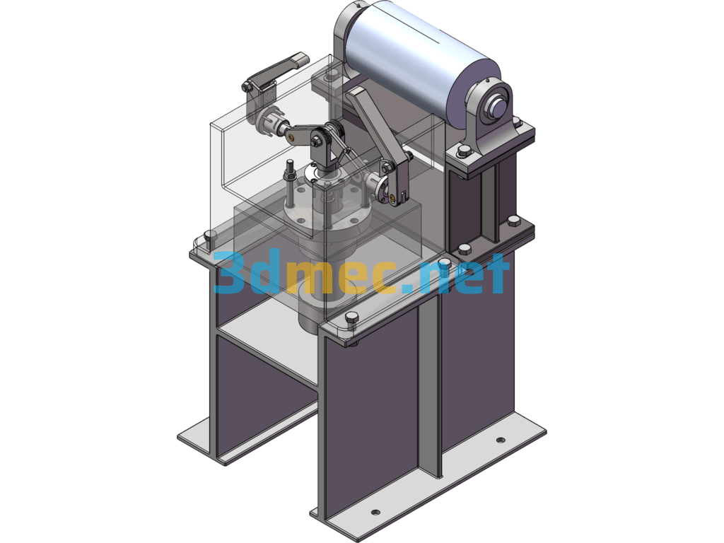 Rail Clamping Fixture - 3D Model SolidWorks Free Download