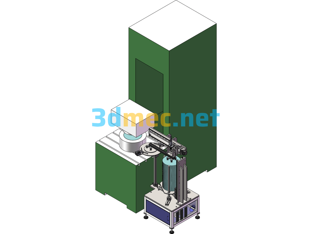 Punch Machine Robot Feeder - 3D Model SolidWorks Free Download