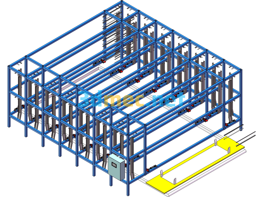 Train Brake Pipe Three-Dimensional Warehouse Solution - 3D Model SolidWorks Free Download