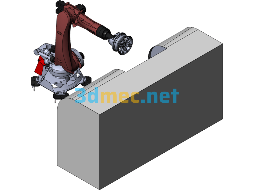 Clamping And Handling Robot - 3D Model SolidWorks Free Download