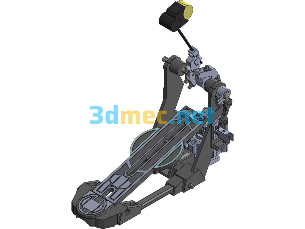 Drum Pedal Design Model - 3D Model Exported Free Download