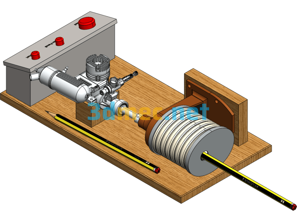 Pencil Sharpener Model 2 - 3D Model Exported Free Download