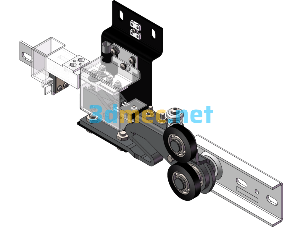 Elevator Hall Door 161 Door Lock - 3D Model SolidWorks Free Download