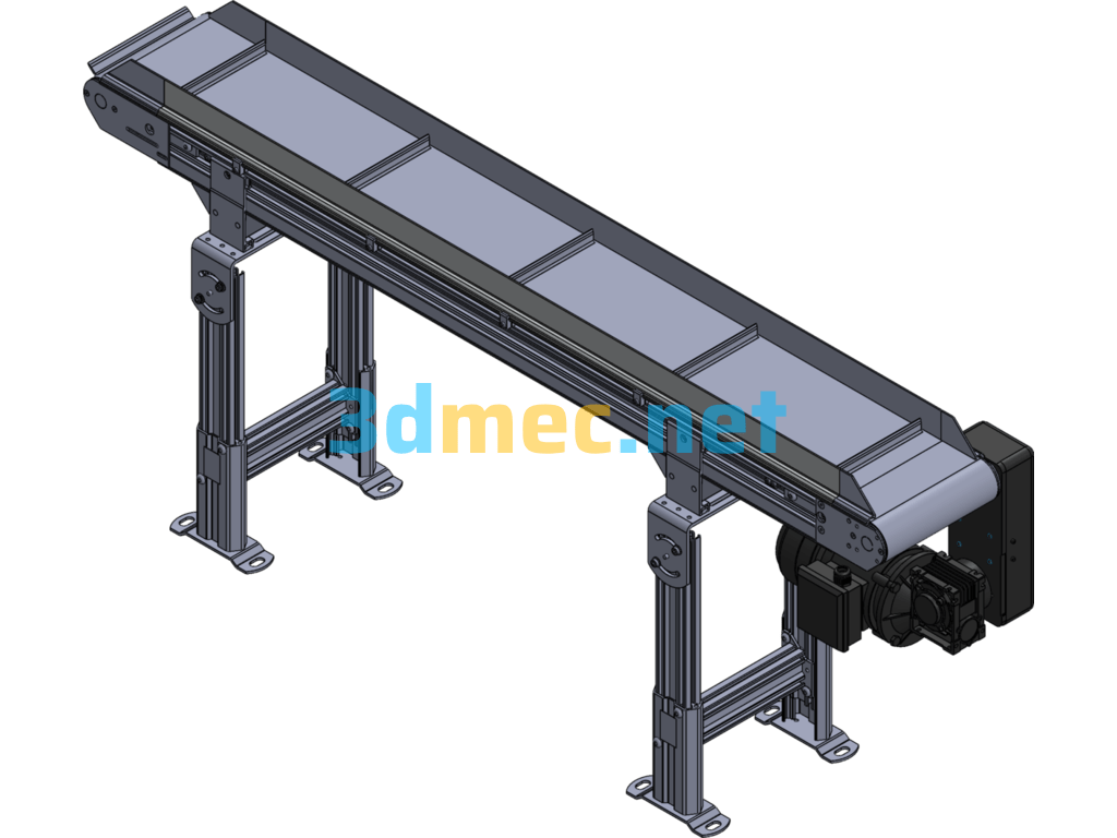 Chain Conveyor - 3D Model SolidWorks Free Download