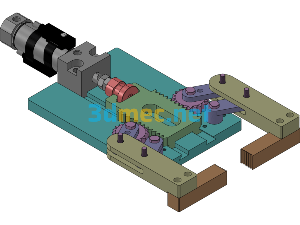 Classic Clamping Mechanism - 3D Model SolidWorks Free Download