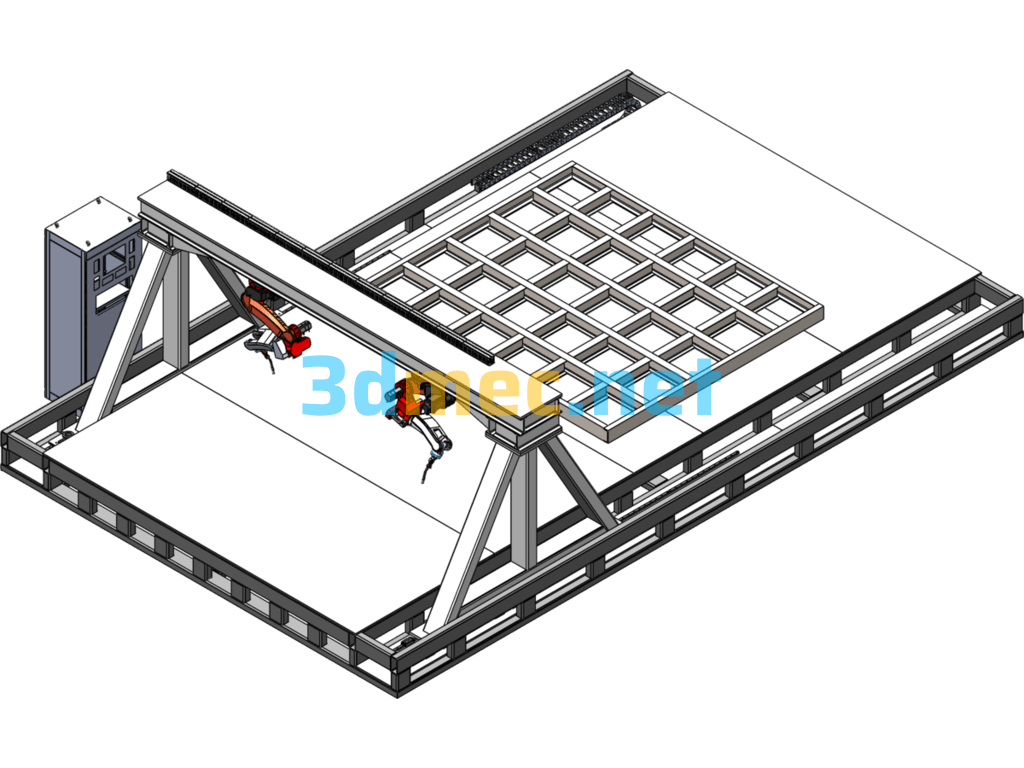 Gantry Welding Solution - 3D Model SolidWorks Free Download