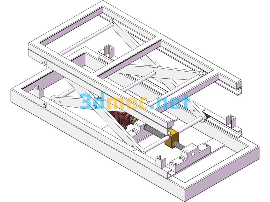 Electric Screw Lift - 3D Model SolidWorks Free Download