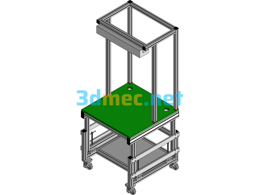 Height-Adjustable Universal Stand - 3D Model SolidWorks Free Download