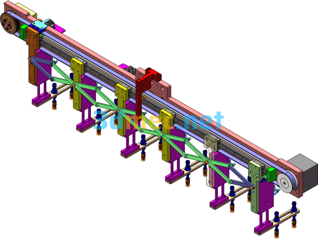 Freely Retractable Small Tooling With Controllable Stroke - 3D Model SolidWorks Free Download