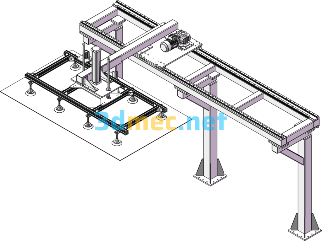 Cantilever Loading Robot - 3D Model SolidWorks Free Download