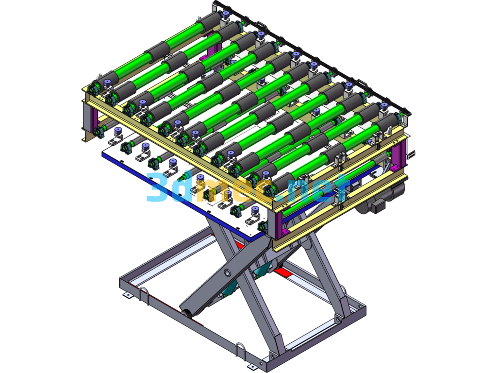 Scissor Lift - 3D Model SolidWorks Free Download