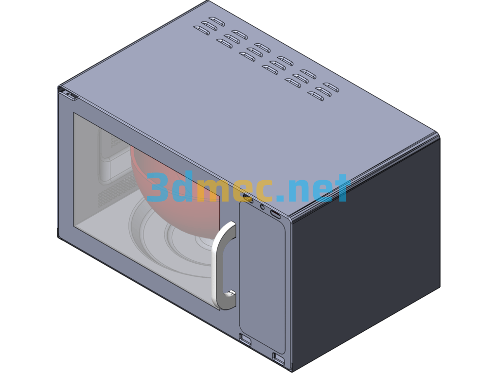 Micro-Wave Oven - 3D Model SolidWorks Free Download