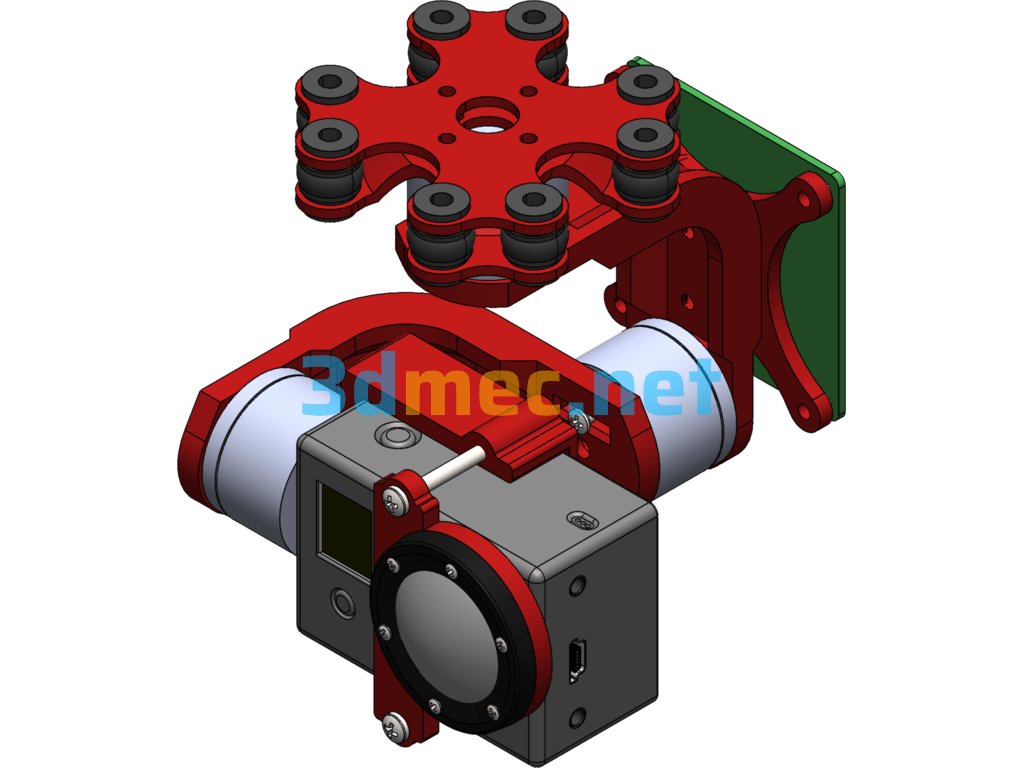 Camera PTZ - 3D Model SolidWorks Free Download