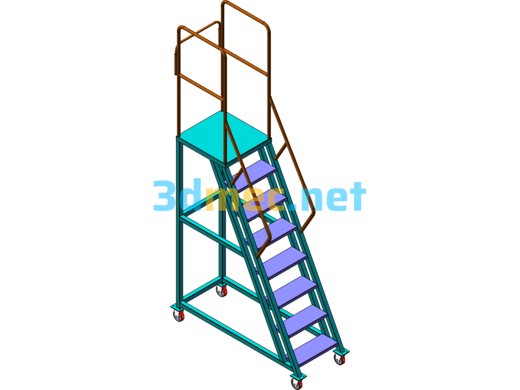 Mobile Aerial Platform - 3D Model SolidWorks Free Download