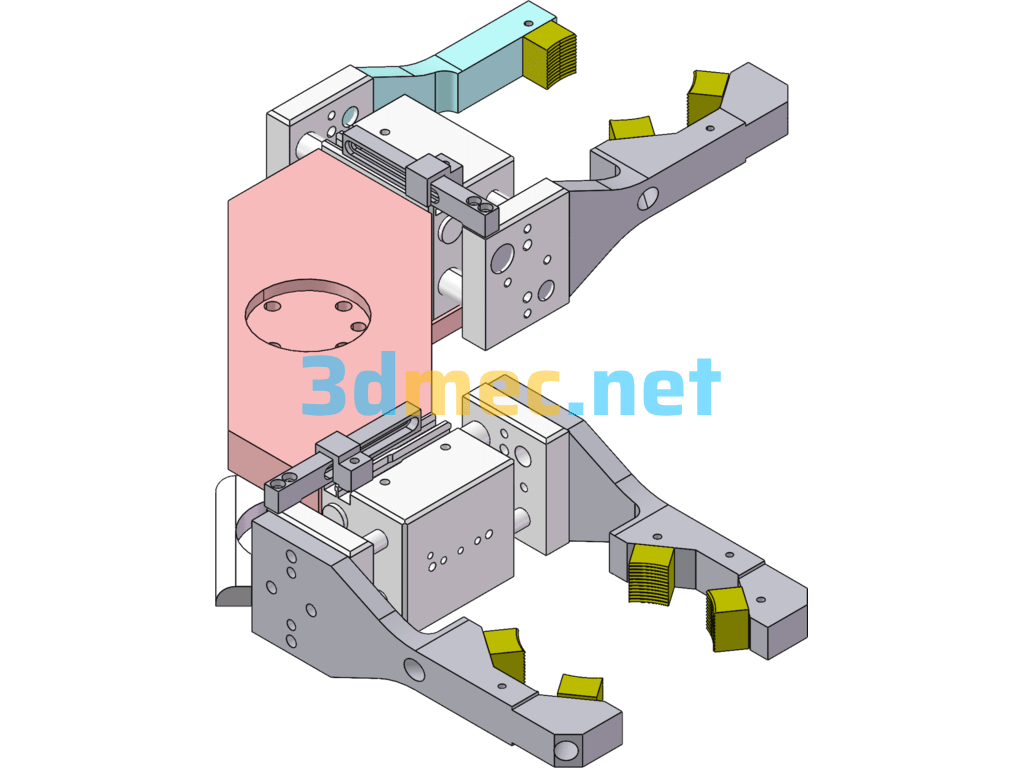 Robot Gripper - 3D Model SolidWorks Free Download