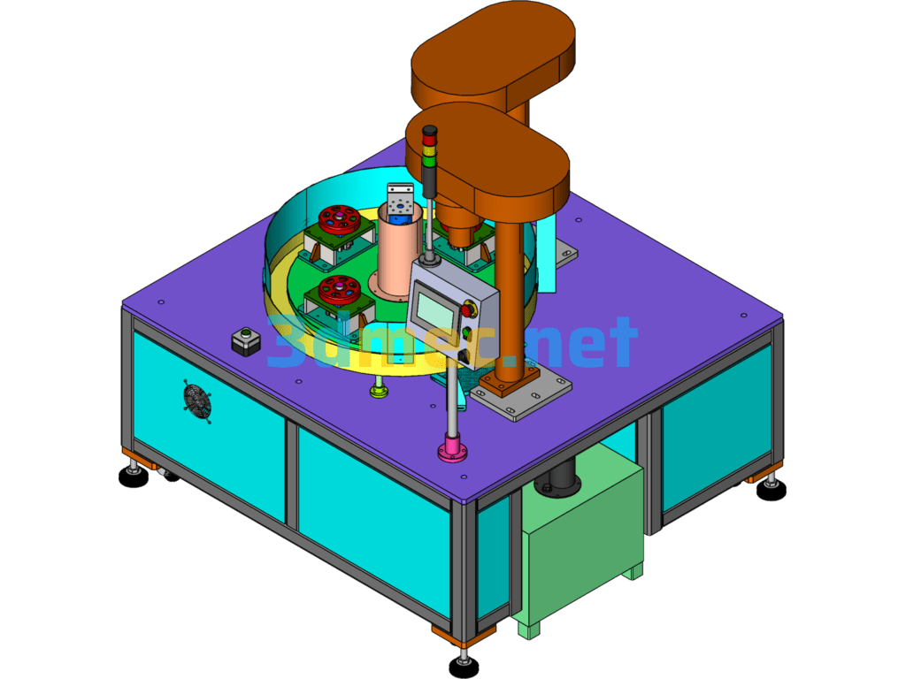 Automatic Drilling And Tapping Machine - 3D Model SolidWorks Free Download