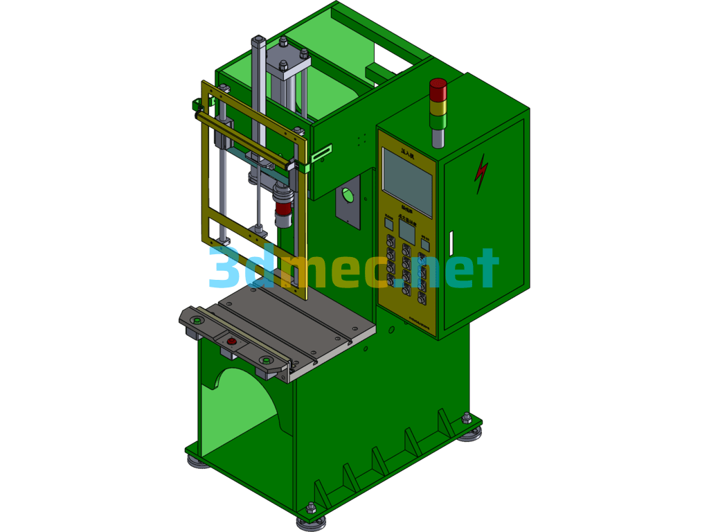 Press (5 Ton Hydraulic Press) - 3D Model SolidWorks Free Download