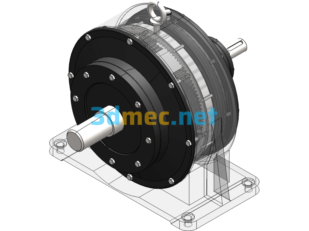 NAD Planetary Reducer NWG Planetary Gear Reducer (Including Exploded View) - 3D Model SolidWorks AutoCAD-ZWCAD Free Download