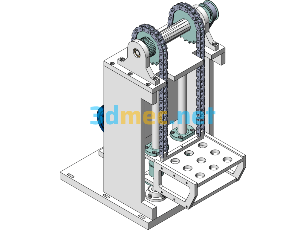 Lifting Mechanism - 3D Model SolidWorks Free Download