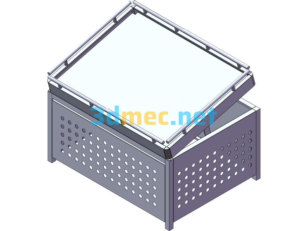 Supermarket Series Equipment--Fruit And Vegetable Rack 3D Model - 3D Model SolidWorks Free Download