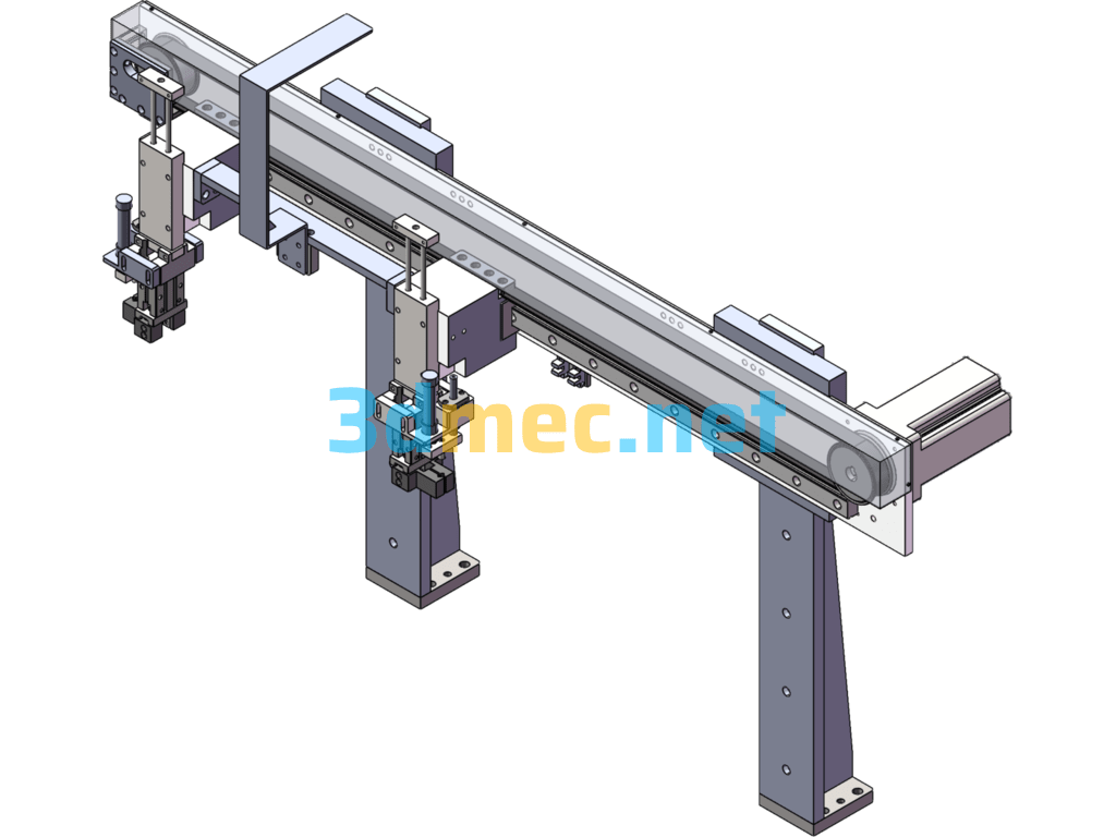 Synchronous Multiple Material Taking Robot - 3D Model SolidWorks Free Download