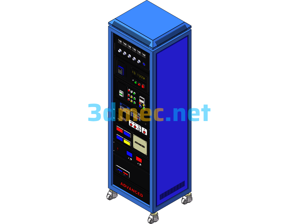 Control Distribution Cabinet - 3D Model SolidWorks Free Download