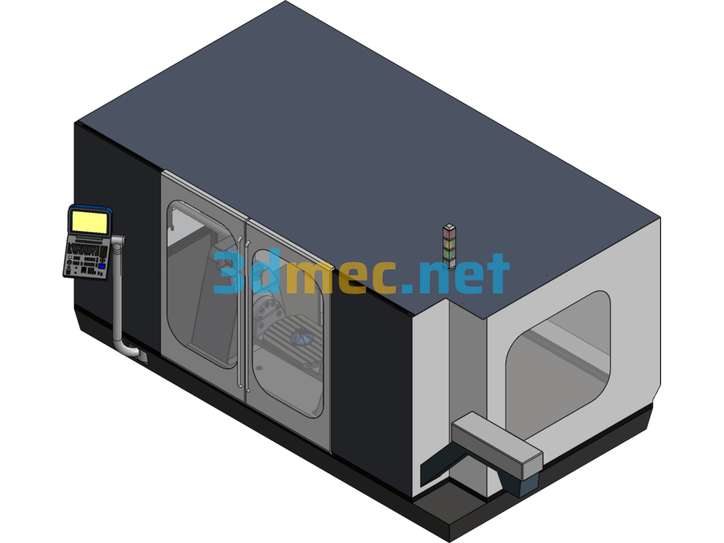 New Turning And Milling Machining Center - 3D Model SolidWorks Free Download