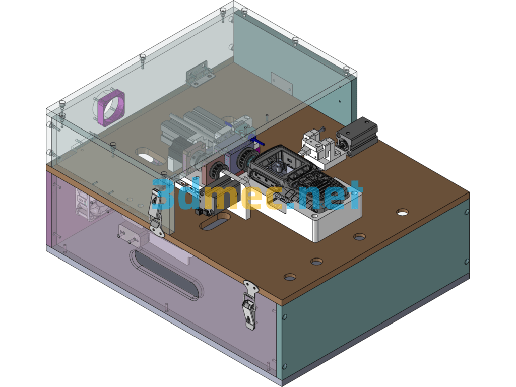 A SW Designed Walkie-Talkie Testing Equipment - 3D Model SolidWorks Free Download