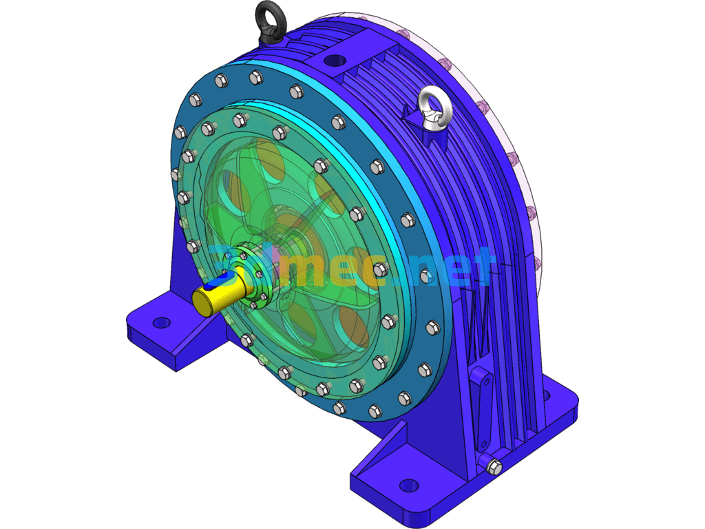 2K-H Type NW Planetary Reducer 3D Drawing + CAD Drawing - 3D Model SolidWorks AutoCAD-ZWCAD Free Download