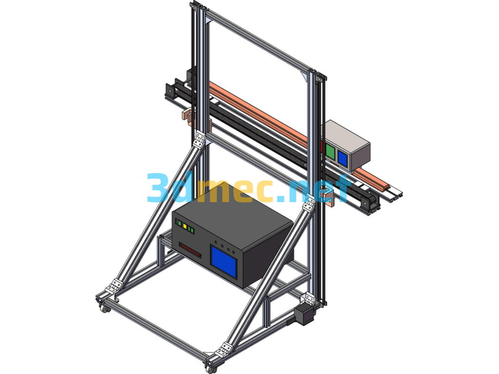 Wall Painting Machine - 3D Model SolidWorks Free Download