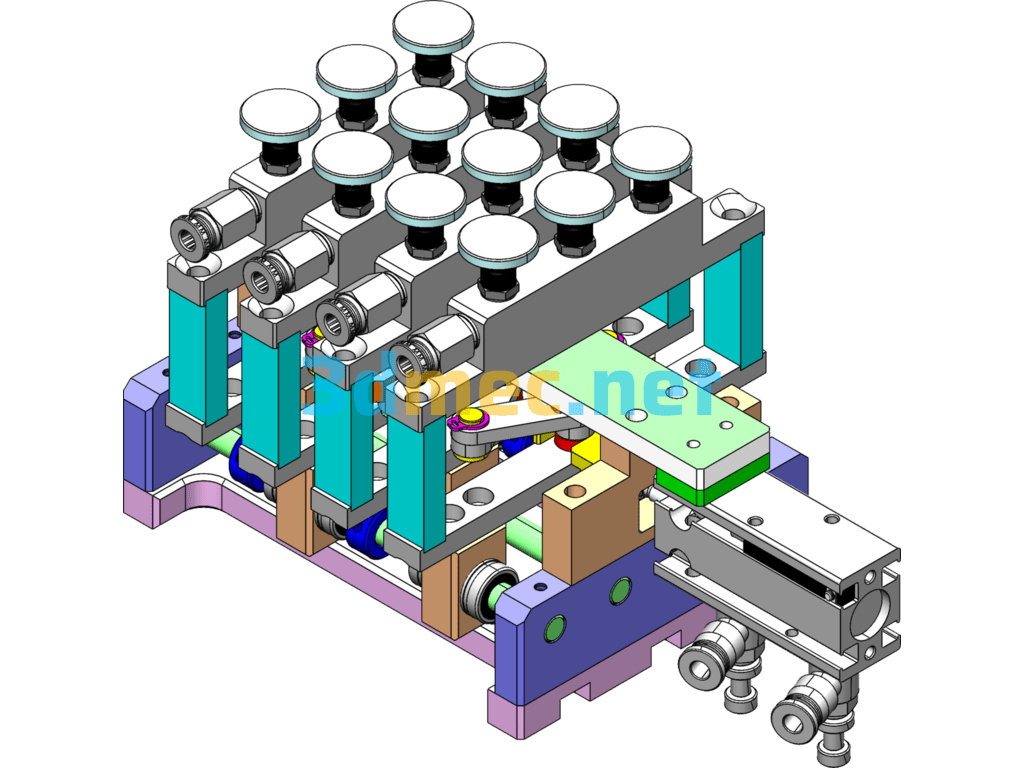 Distance Mechanism - 3D Model SolidWorks Free Download