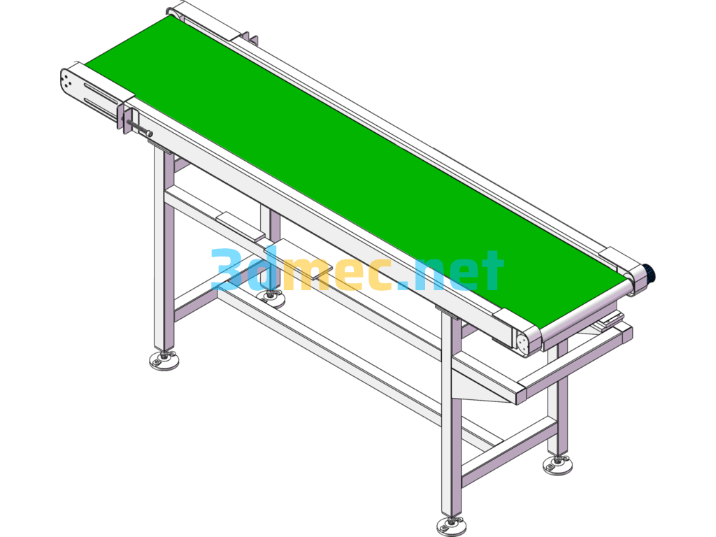 Belt Line Assembly - 3D Model SolidWorks Free Download