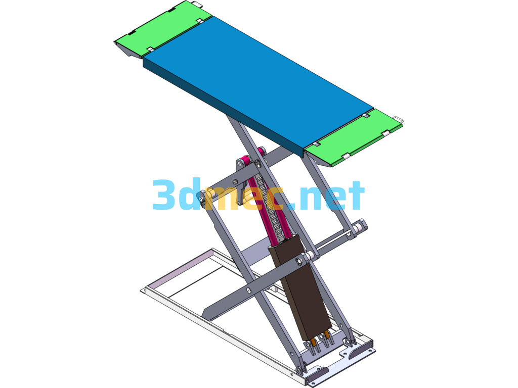 Ultra-Thin Shear Lift SolidWorks Standard Drawings Complete Set (Can Be Directly Produced And Processed) - 3D Model SolidWorks Free Download