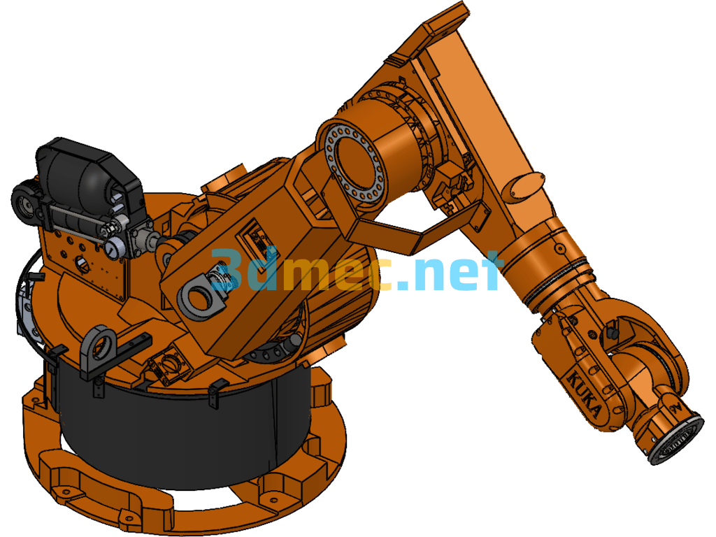 German Kuka KR120 Physical Survey Map - 3D Model SolidWorks Free Download