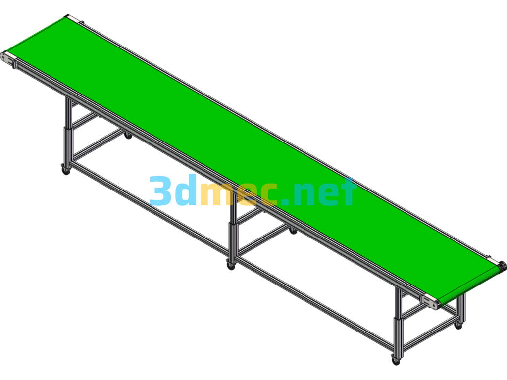 Lifting Belt Conveyor - 3D Model SolidWorks Free Download