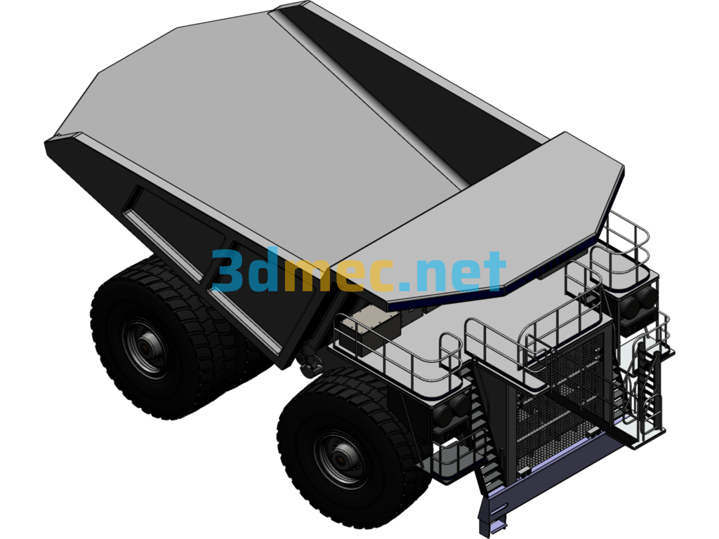 Mining Machinery Liebherr Engineering Vehicle - 3D Model SolidWorks Free Download