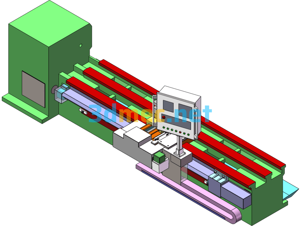 C845B Machine Tool - 3D Model SolidWorks Free Download