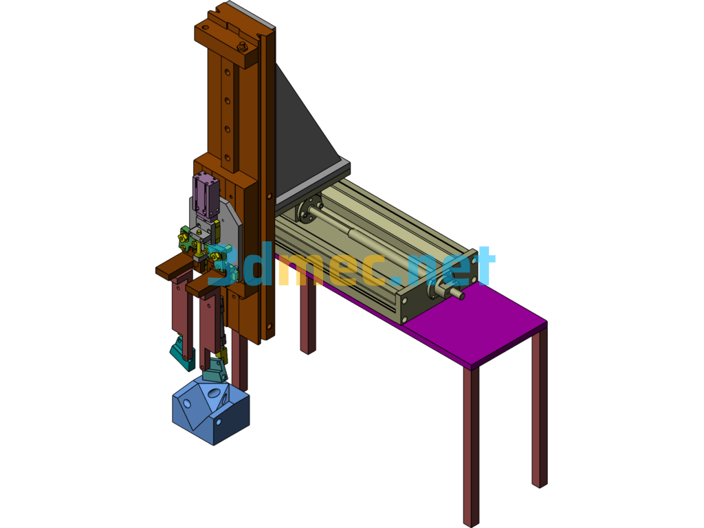 Sponge Strip Suction Crimping Equipment - 3D Model SolidWorks Free Download