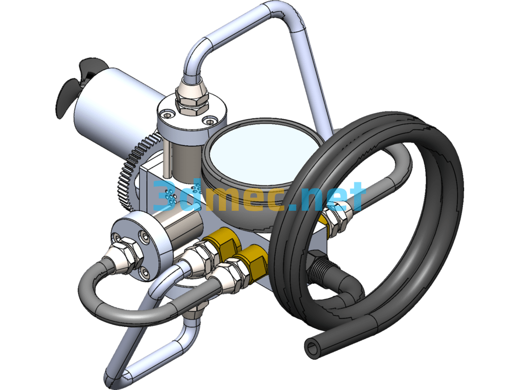 Micro Compressor - 3D Model SolidWorks Free Download