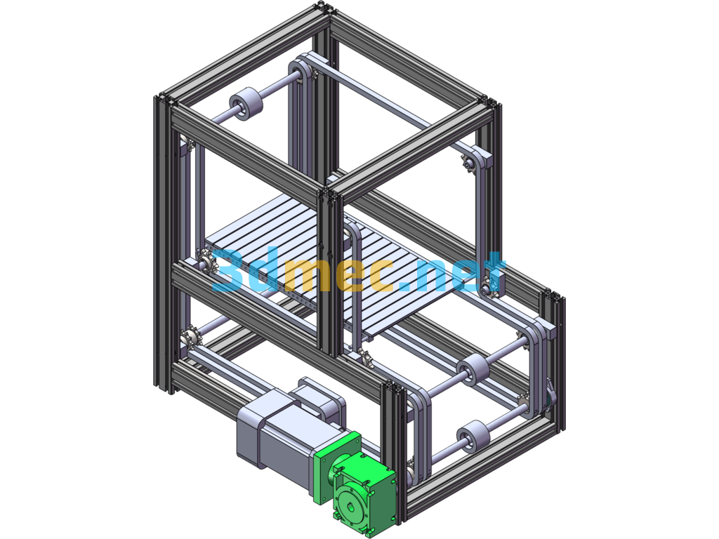 Z-Type Continuous Hoist Solidworks Drawing - 3D Model SolidWorks Free Download