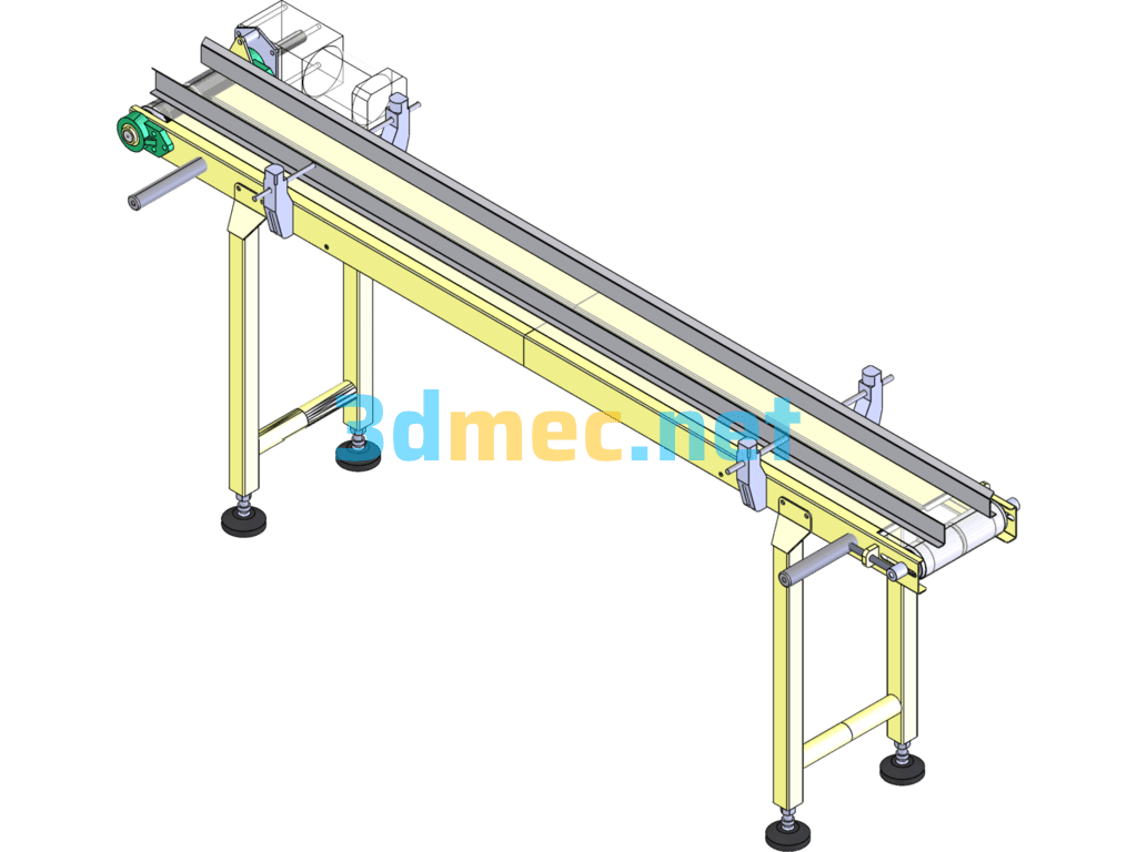 Belt Conveyor - 3D Model SolidWorks Free Download