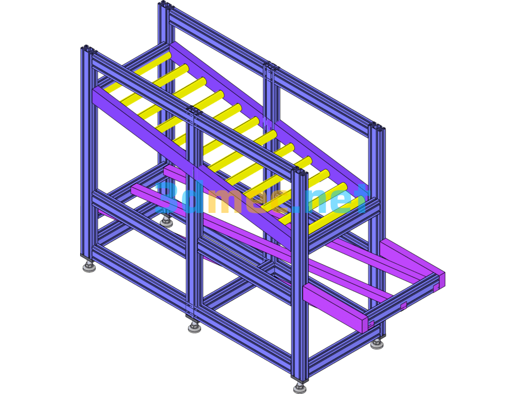 Material Rack - 3D Model SolidWorks Free Download