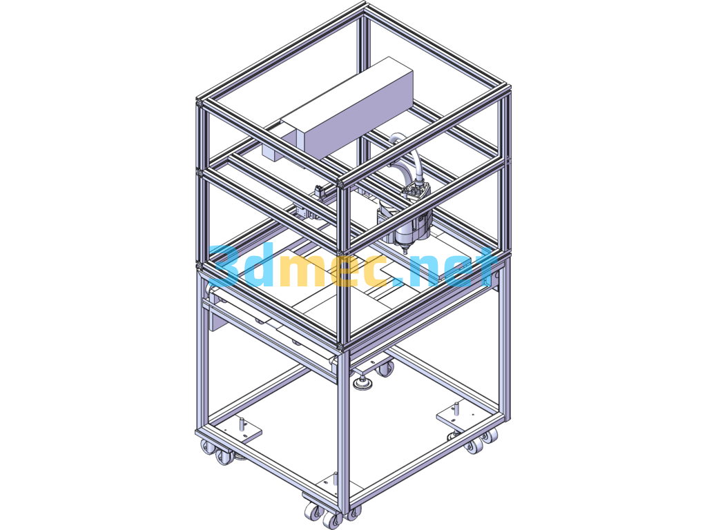 Laser Marking Machine - 3D Model SolidWorks Free Download