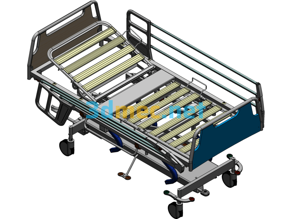 Hospital Beds - 3D Model SolidWorks Free Download