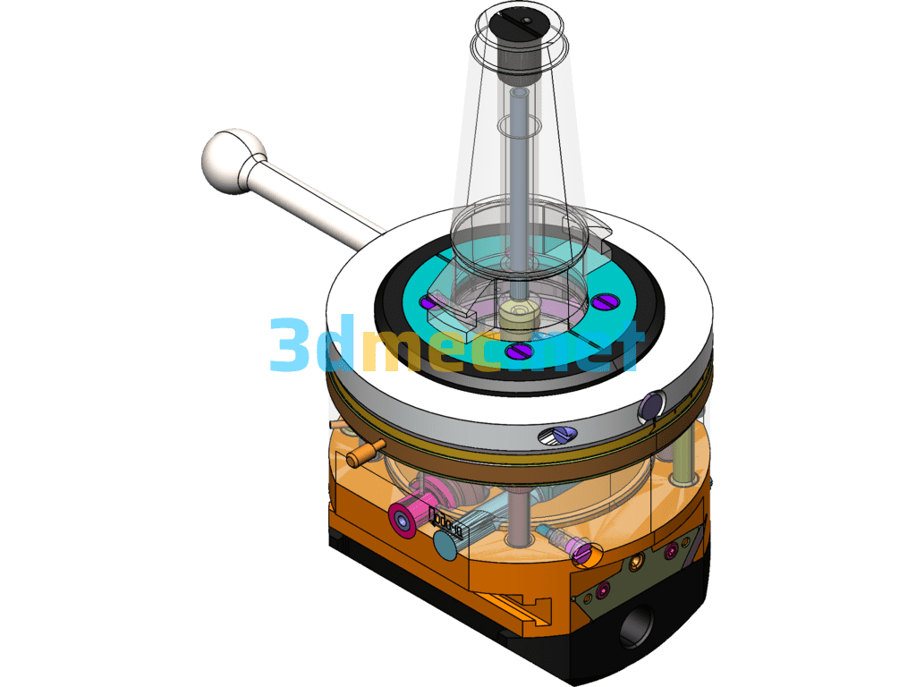 Universal Boring Head (Complete Structure) - 3D Model SolidWorks Free Download