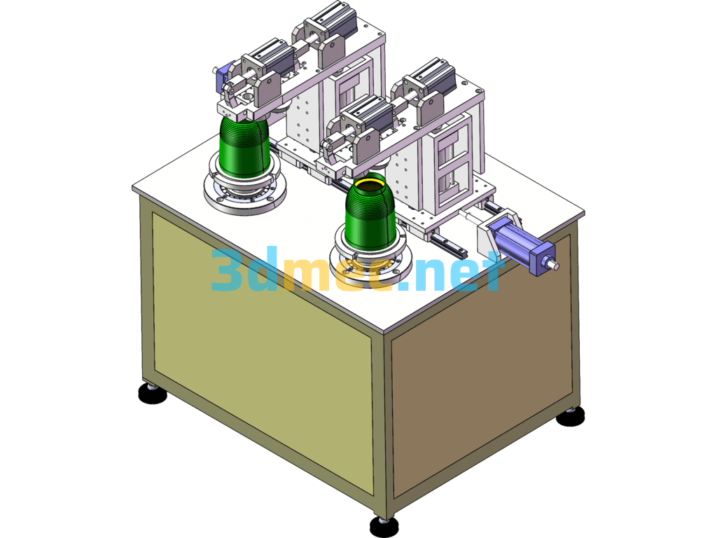 Stamping Parts Trimming Machine - 3D Model SolidWorks Free Download